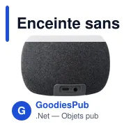Enceinte sans fil personnalisable en bambou et ABS - Lyleavec logo - Miniature 3