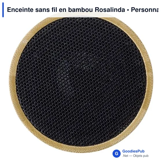 Enceinte sans fil personnalisable en bambou avec logo - Rosalinda - Image 7