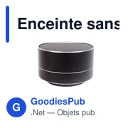 Enceinte sans fil personnalisable avec logo | Silas - Miniature 1
