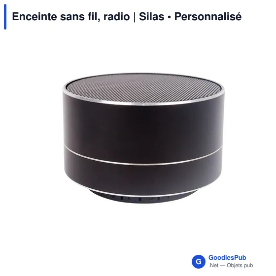Enceinte sans fil personnalisable avec logo | Silas - Image 1