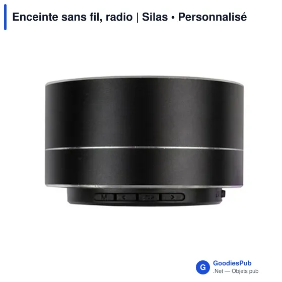Enceinte sans fil personnalisable avec logo | Silas - Image 4