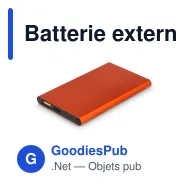 Batterie externe personnalisable USB-C 4000 mAh en aluminium recyclé avec logo - Enera - Miniature 2