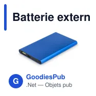 Batterie externe personnalisable USB-C 4000 mAh en aluminium recyclé avec logo - Enera - Miniature 4