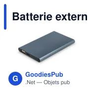 Batterie externe personnalisable USB-C 4000 mAh en aluminium recyclé avec logo - Enera - Miniature 5