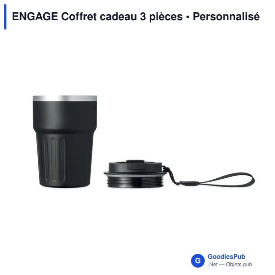 Coffret cadeau 3 pièces personnalisable avec logo - ENGAGE - Image 11