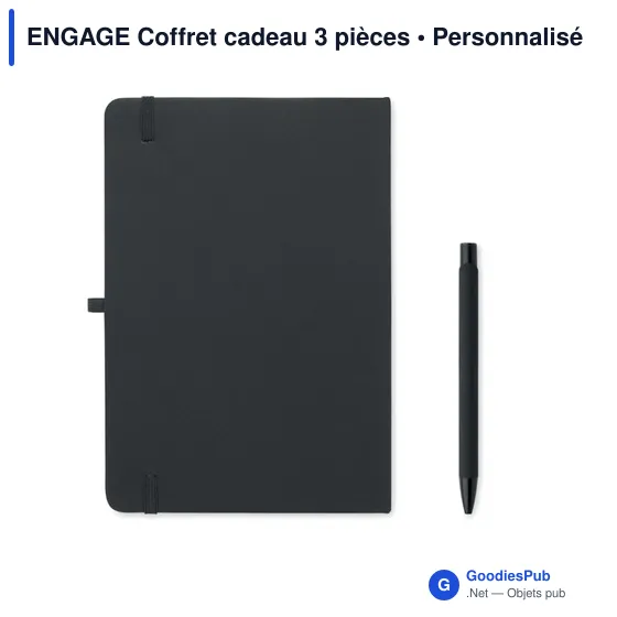 Coffret cadeau 3 pièces personnalisable avec logo - ENGAGE - Image 8