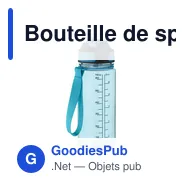 Bouteille de sport personnalisable ENKEL 700ml avec logo - Miniature 1