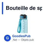 Bouteille de sport personnalisable ENKEL 700ml avec logo - Miniature 2