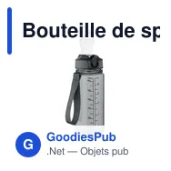 Bouteille de sport personnalisable ENKEL 700ml avec logo - Miniature 12