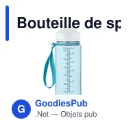 Bouteille de sport personnalisable ENKEL 700ml avec logo - Miniature 4
