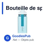 Bouteille de sport personnalisable ENKEL 700ml avec logo - Miniature 5