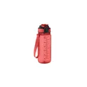 Variante rouge transparent - Bouteille de sport personnalisable ENKEL 700ml avec logo