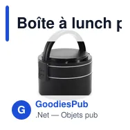 Boîte à lunch personnalisable ENSALA 2 niveaux avec logo - Miniature 12