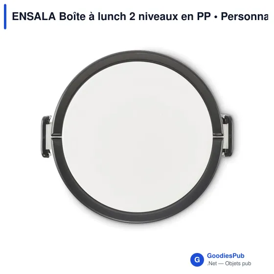 Boîte à lunch personnalisable ENSALA 2 niveaux avec logo - Image 10