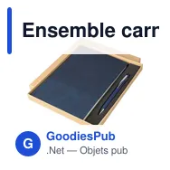 Ensemble carnet A5 et stylo à bille en PU recyclé Tarek - Miniature 11