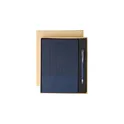 Variante bleu - Ensemble carnet A5 et stylo à bille en PU recyclé Tarek
