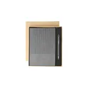 Variante gris - Ensemble carnet A5 et stylo à bille en PU recyclé Tarek