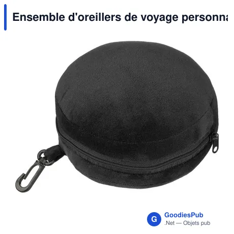 Ensemble d'oreillers de voyage personnalisable avec logo - Lontine