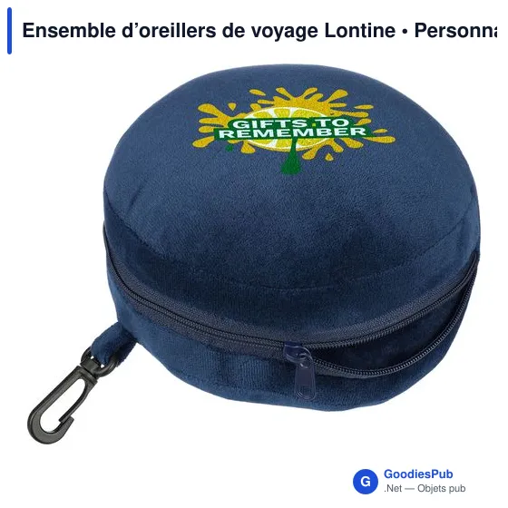 Ensemble d'oreillers de voyage personnalisable avec logo - Lontine - Image 11
