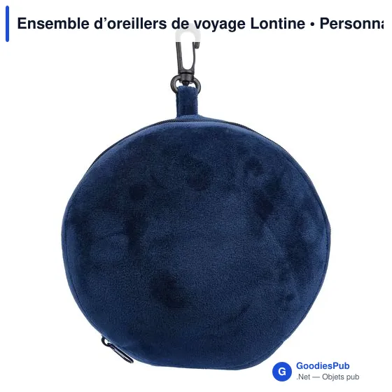 Ensemble d'oreillers de voyage personnalisable avec logo - Lontine - Image 5