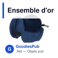 Ensemble d'oreillers de voyage personnalisable avec logo - Lontine - Miniature 6