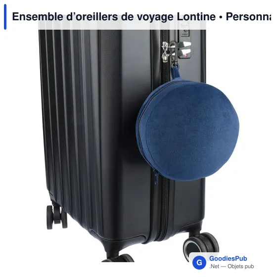 Ensemble d'oreillers de voyage personnalisable avec logo - Lontine - Image 7