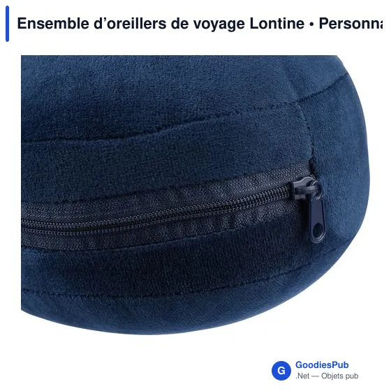 Ensemble d'oreillers de voyage personnalisable avec logo - Lontine - Image 8