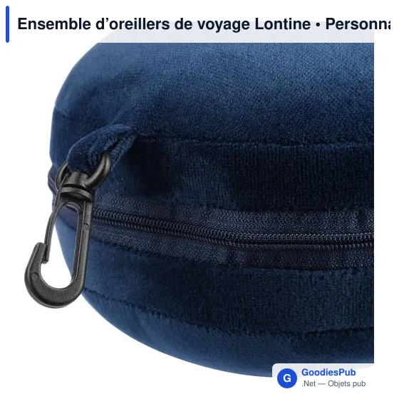 Ensemble d'oreillers de voyage personnalisable avec logo - Lontine - Image 9