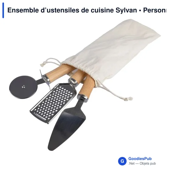 Ensemble d’ustensiles de cuisine personnalisable avec logo - Sylvan - Image 2