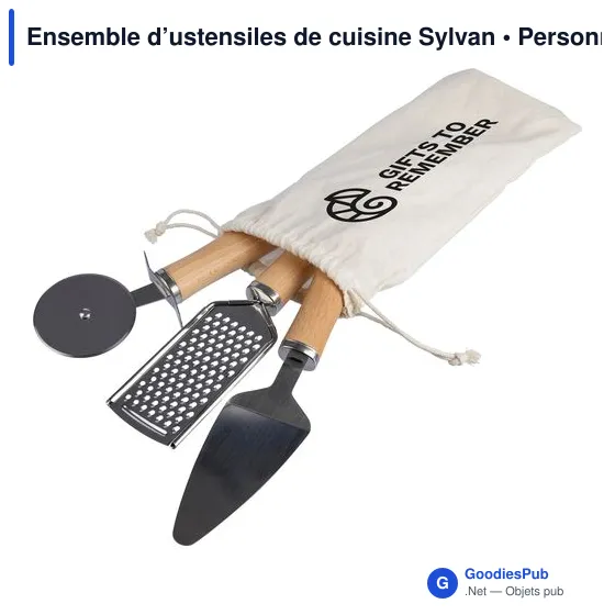 Ensemble d’ustensiles de cuisine personnalisable avec logo - Sylvan - Image 5