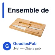 Ensemble de couteaux personnalisables en bambou avec logo - Tony - Miniature 5
