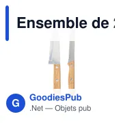 Ensemble de couteaux personnalisables en bambou avec logo - Tony - Miniature 6