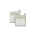 Variante Vert clair / Blanc - Lot de 2 gants de cuisine personnalisable en coton avec logo - Lord Nelson Victory