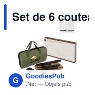 Set de 6 couteaux personnalisable avec trousse de transport - InSideOut Chef on the Go - Miniature 1