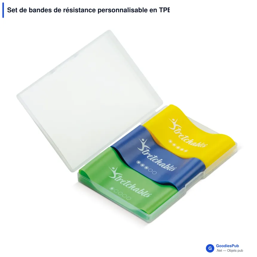 Set de bandes de résistance personnalisable en TPE avec logo - Résistance - Image 2