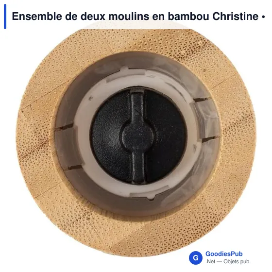 Ensemble de moulins à épices personnalisable avec logo - Christine - Image 2