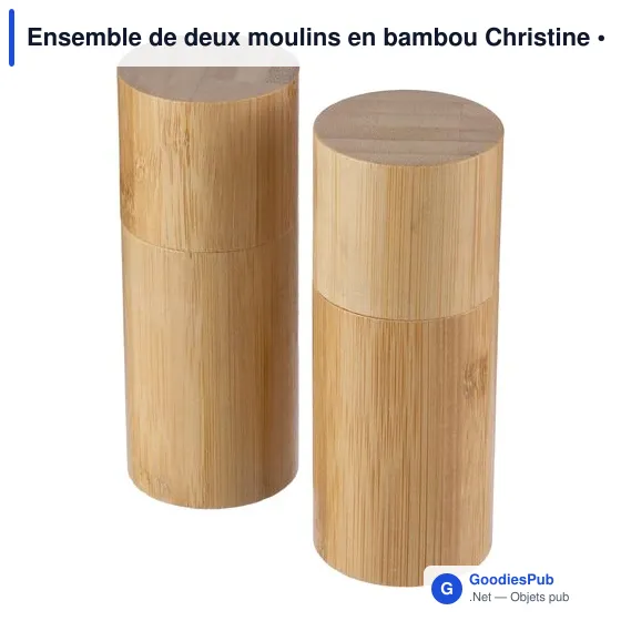 Ensemble de moulins à épices personnalisable avec logo - Christine - Image 3