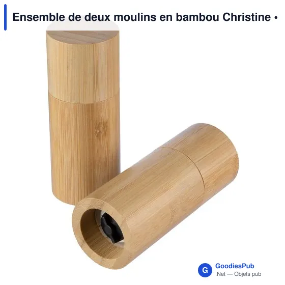 Ensemble de moulins à épices personnalisable avec logo - Christine - Image 5
