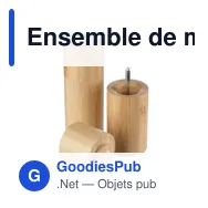 Ensemble de moulins à épices personnalisable avec logo - Christine - Miniature 6