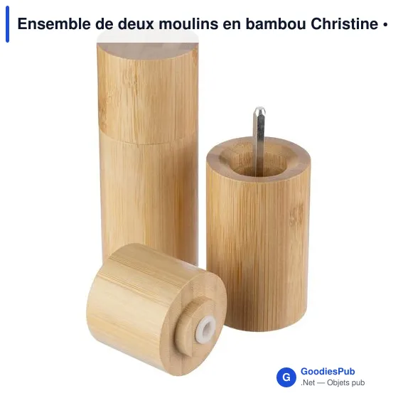 Ensemble de moulins à épices personnalisable avec logo - Christine - Image 6