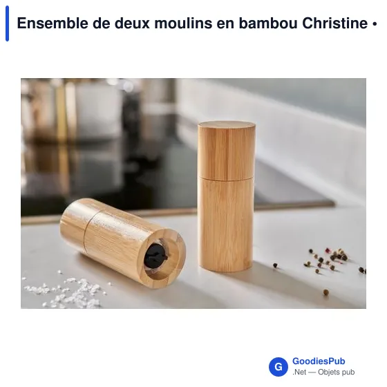 Ensemble de moulins à épices personnalisable avec logo - Christine - Image 8
