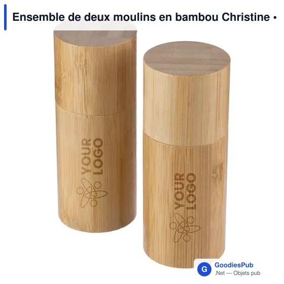 Ensemble de moulins à épices personnalisable avec logo - Christine - Image 10