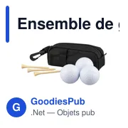 Ensemble de golf en rPET Aruna - Miniature 2