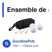 Ensemble de golf en rPET Aruna - Miniature 7