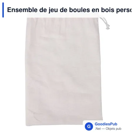 Ensemble de jeu de boules en bois personnalisable avec logo