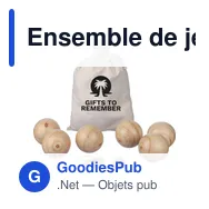 Ensemble de jeu de boules en bois personnalisable avec logo - Miniature 12