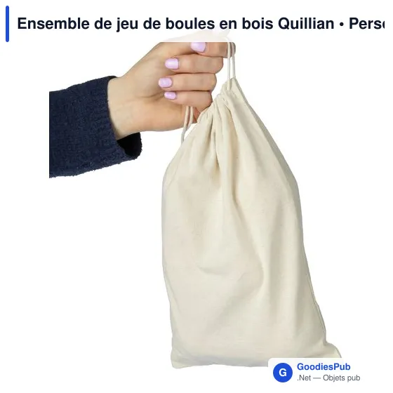 Ensemble de jeu de boules en bois personnalisable avec logo - Image 3