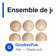 Ensemble de jeu de boules en bois personnalisable avec logo - Miniature 4
