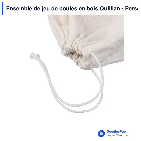 Ensemble de jeu de boules en bois personnalisable avec logo - Image 7