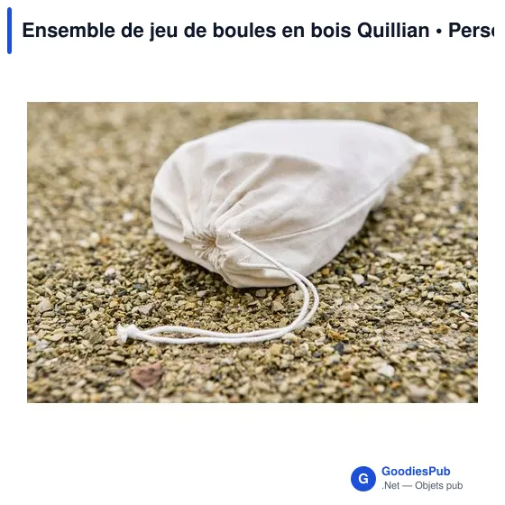 Ensemble de jeu de boules en bois personnalisable avec logo - Image 8